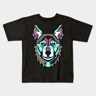 Dog ' Retro Style Geometric Kids T-Shirt